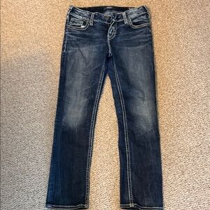 Dark Blue Denim Jeans silver size 30/30